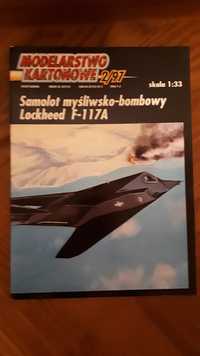 Modelarstwo kartonowe 2/97 Lockhed F-117A 1:33