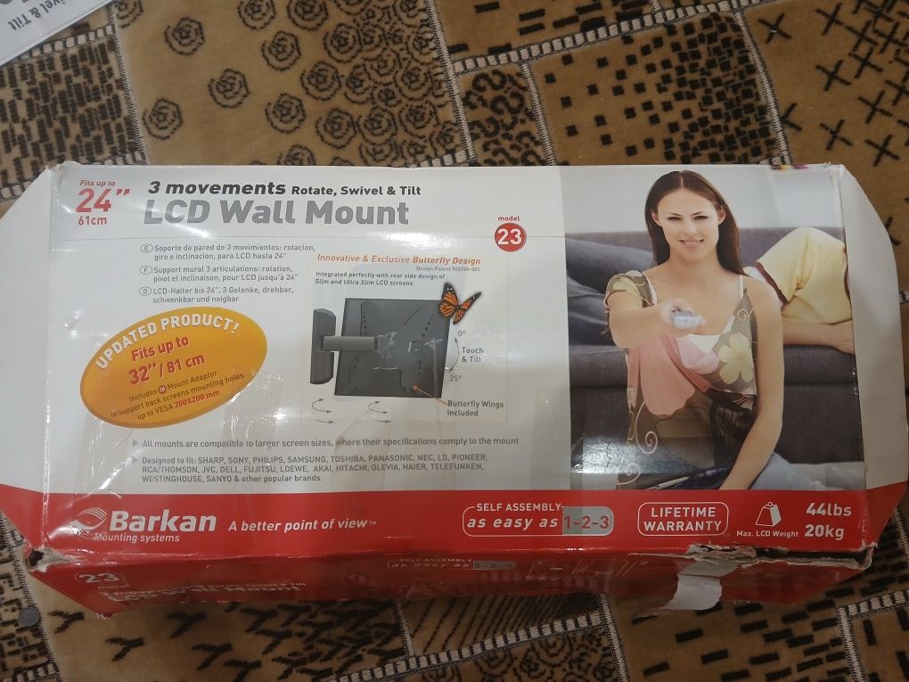 Кронштейн НОВЫЙ Barkan LCD до 32 дюймов