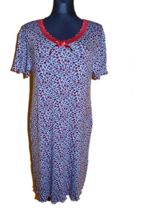 piękna koszula nocna z viskozy kwiaty (2)_48/50