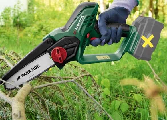 Akumulatorowa pilarka piła  łańcuchowa 20V Parkside