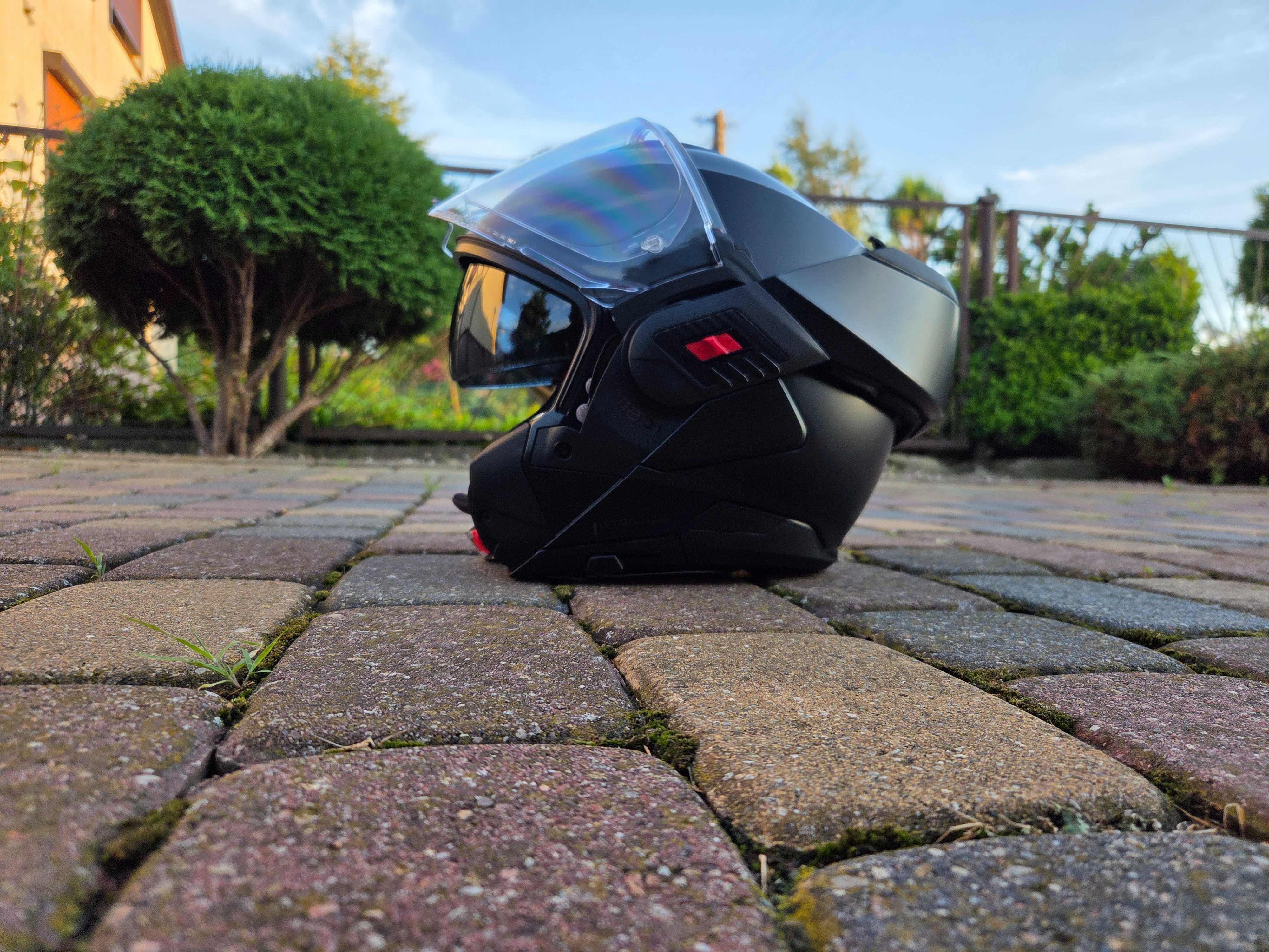 Kask motocyklowy szczękowy Nolan N120-1 czarny mat rozmiar S