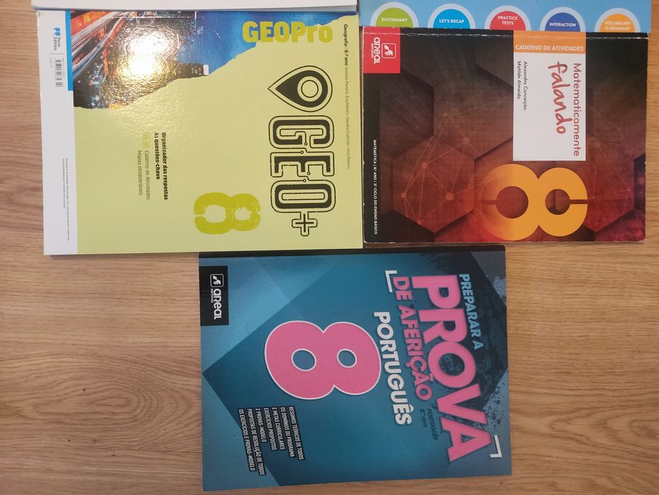Livros de atividades, fichas, apoio - 8° ano - €6,00 cada - NOVOS