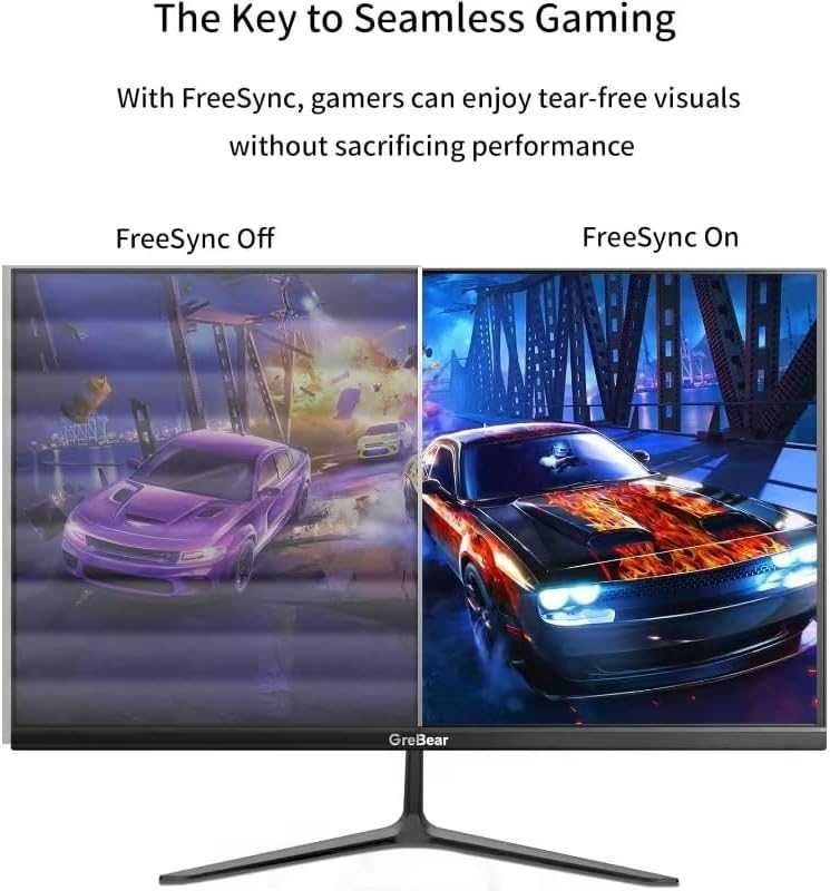 Monitor komputerowy ekran 24 cale NOWY GREBEAR REGULOWANY KĄT T10