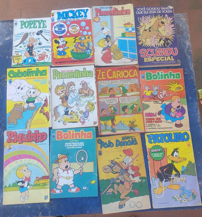 Revistas antigas de banda desenhada Walt Disney