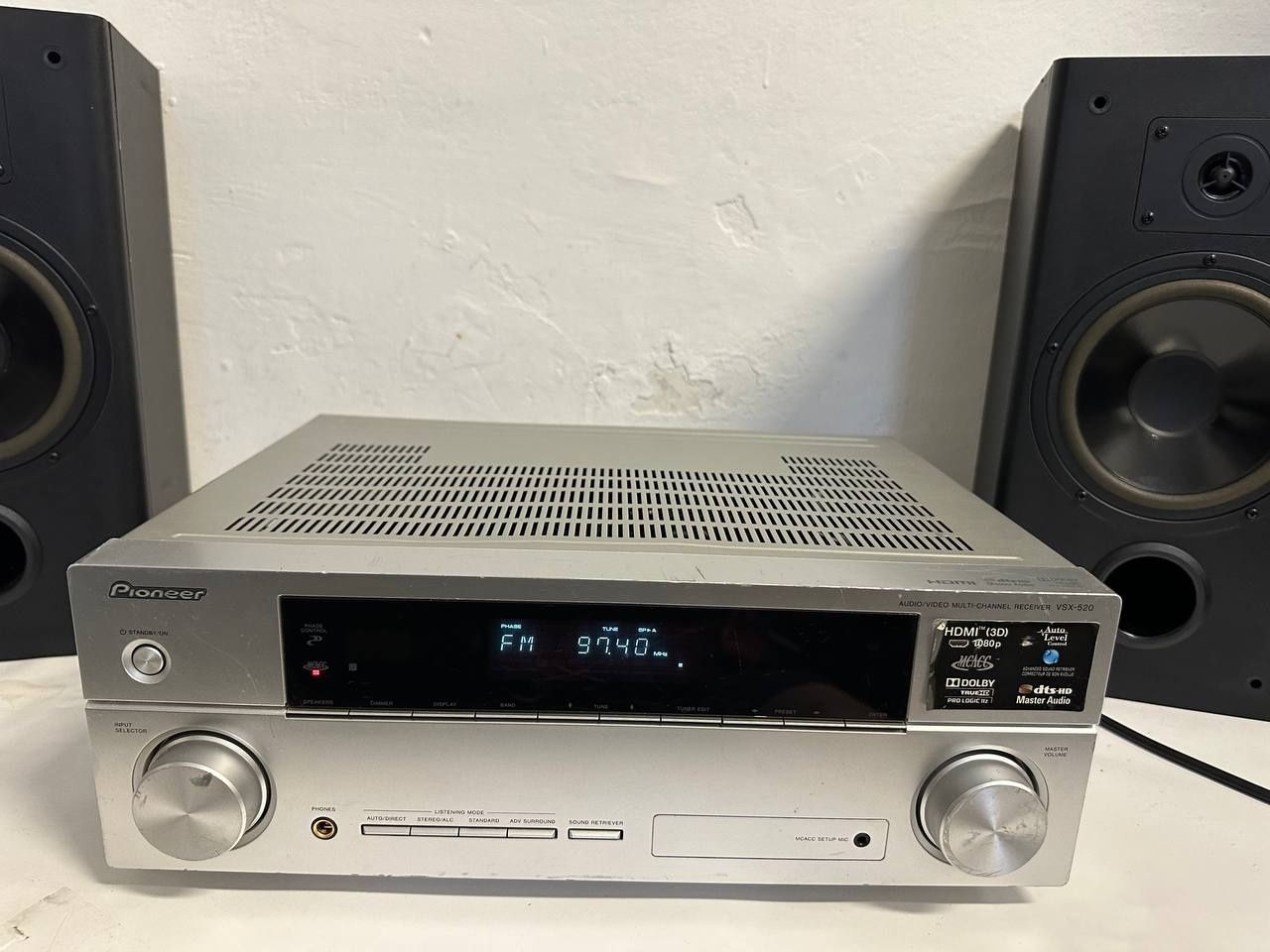 5.1 AV Amplituner PIONEER VSX-520s, 5* 130 Вт, HDMI, 3D