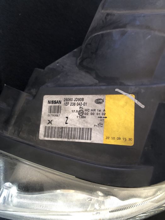 Фара Nissan Qashqai J10