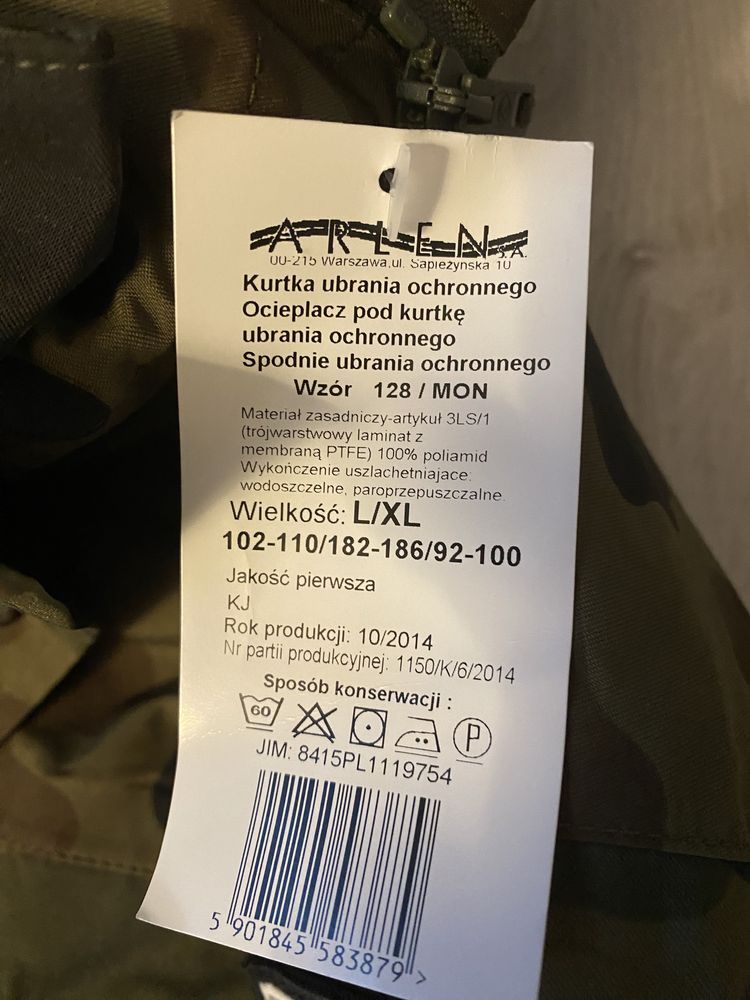 Kurtka wojskowa goratex 128 L/Xl