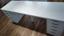 Biurko IKEA Lagkapten Alex białe duże