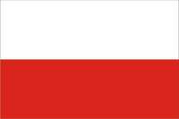 емблема красно белый флаг Польша 90х 150 см с люверсами