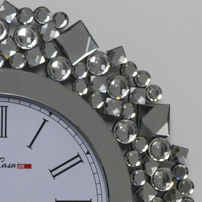 Okrągły zegar ścienny wiszący glamour 50x50 C-0511