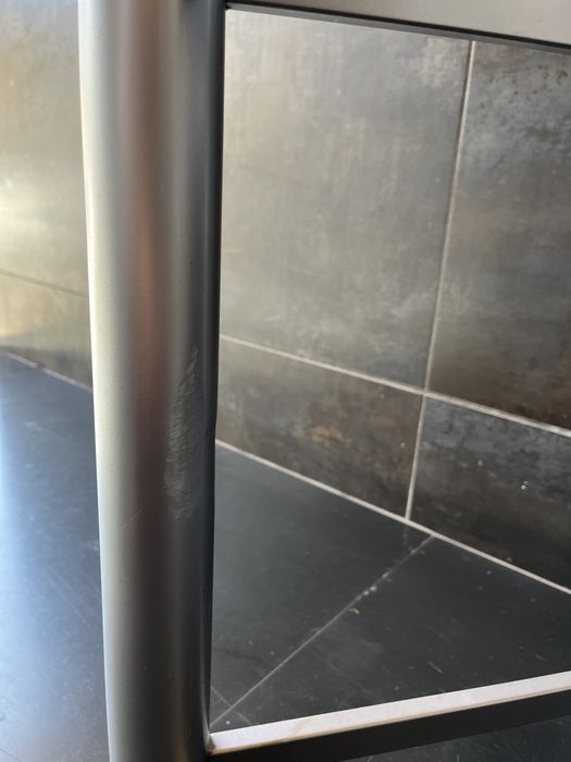 Mesa Hi Fi Soundstyle prateada 4 prateleiras