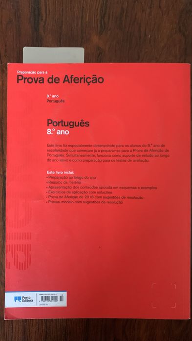 Prova de Afericao Português 8 ano