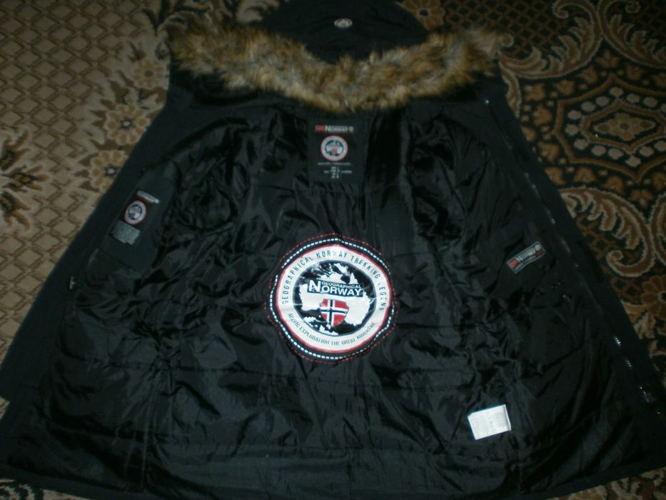 Куртка парка аляска Geographical Norway, разм. L, наш 52. ПОГ-64 см