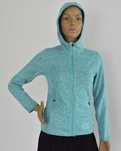 Bluza sportowa z kapturem turkusowa softshell Crivit 10-12 lat