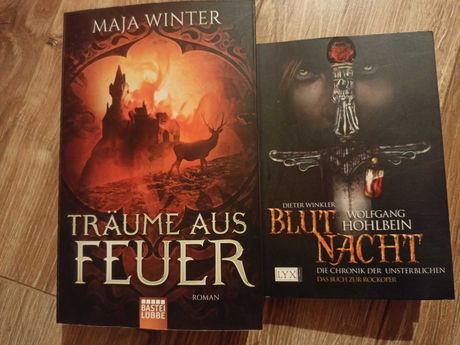 2x niemiecka książka powieść fantasy po niemiecku Winter Hoh