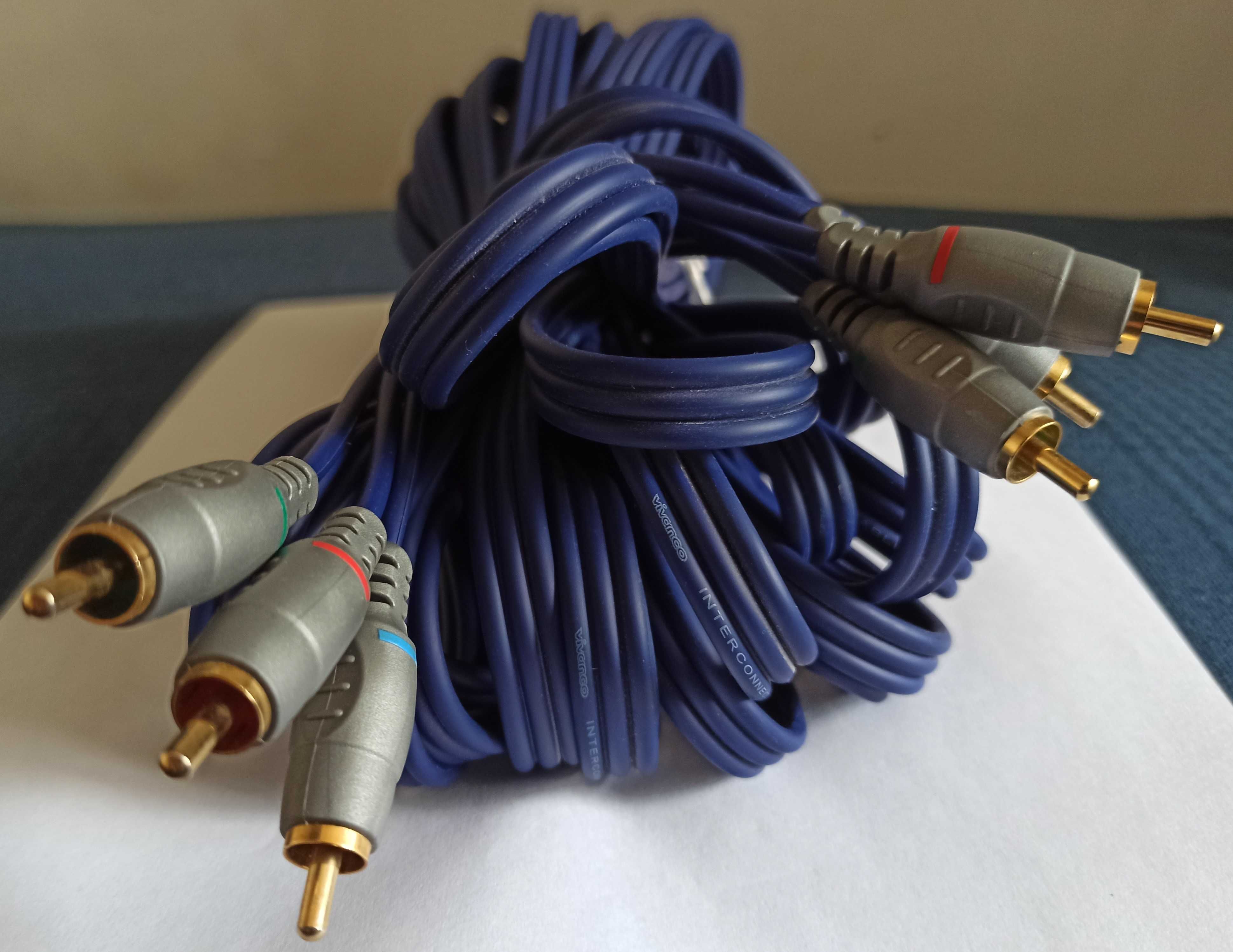 przewód 3xchinch vivanco interconnect cable 10,2mb