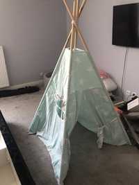 Tipi namiot teepee w gwiazdki miętowy wigwam