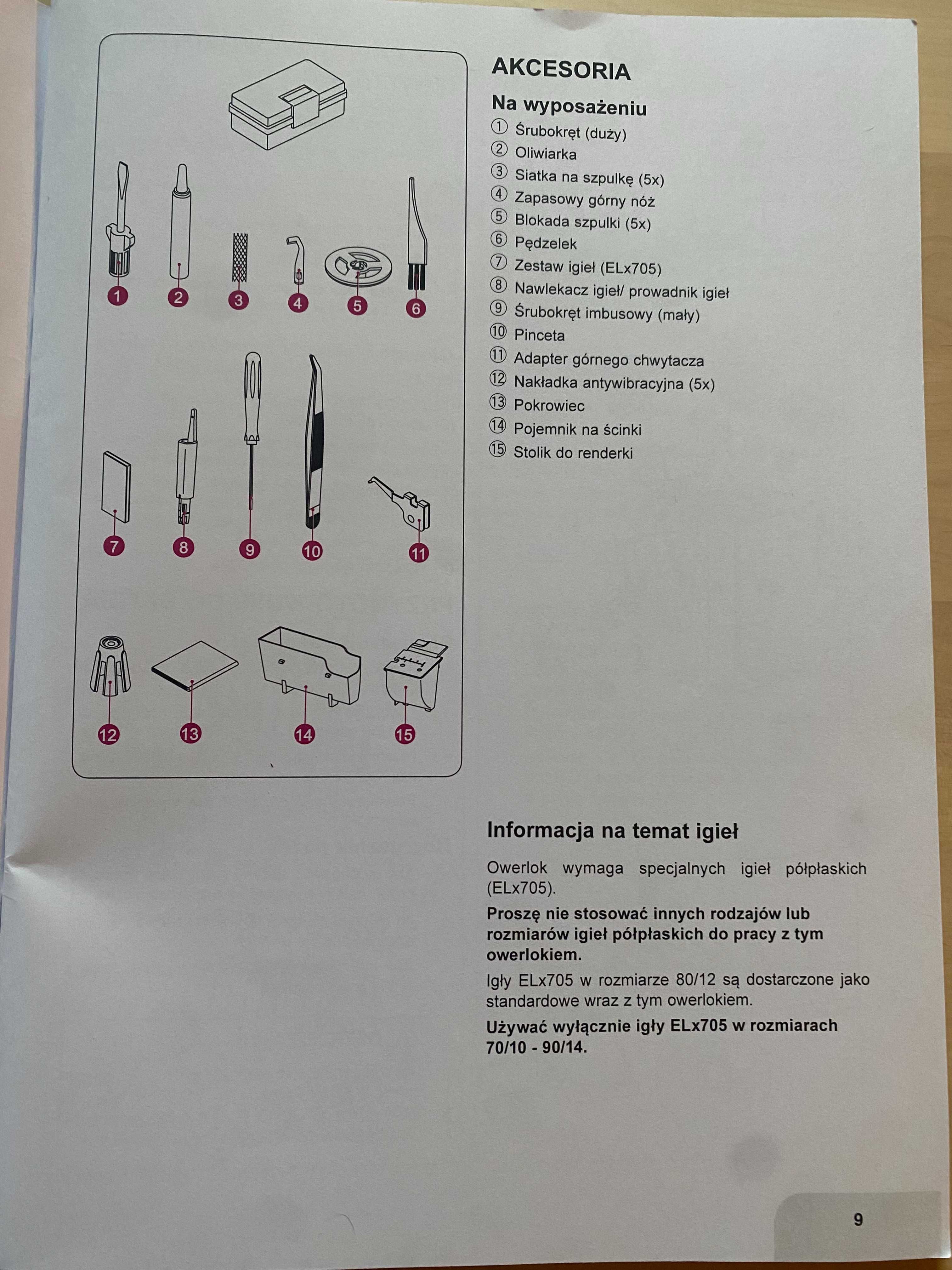 Owerlok 5 – nitkowy BERNETTE 48 FUNLOCK b 48