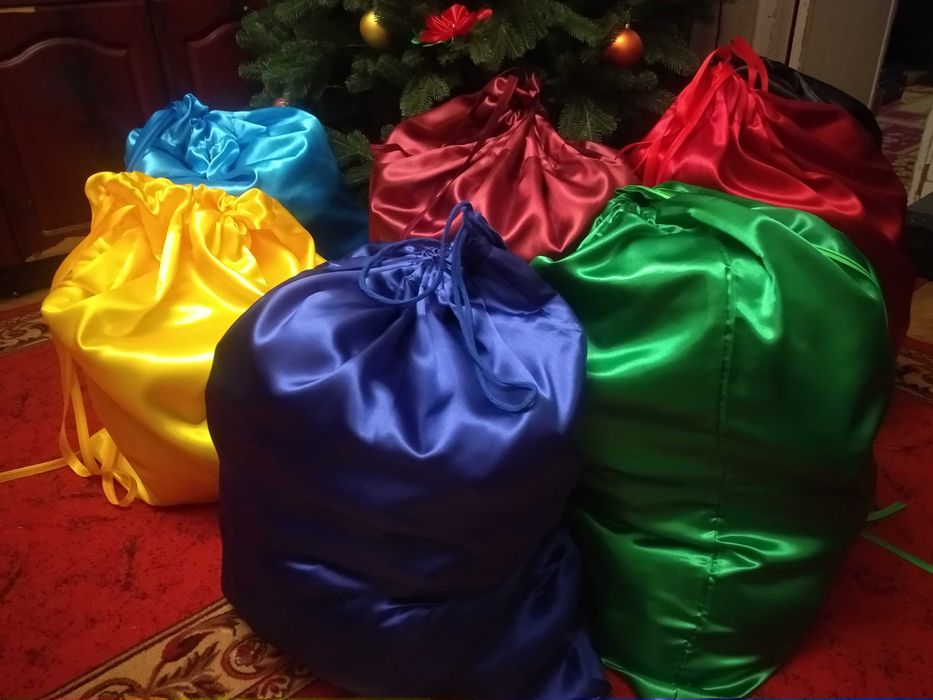 мішок великий для подарунків різдвяний новорічний