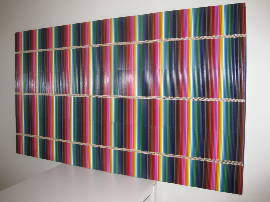 Arte - Quadro Lápis de Cor - 180x102 cm
