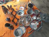 Louças e outros Utensílios de cozinha usados . Garrafas. E muito mais