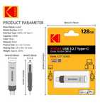 Pendrive 128GB Kodak K273 2w1 USB 3.2 USB-C