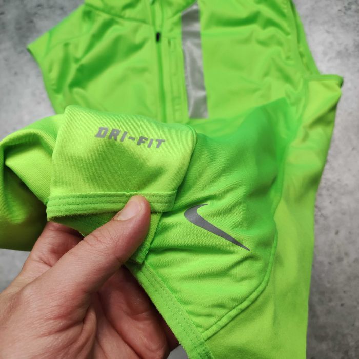 MĘSKA NEON Premium Sportowa Kamizelka Nike Dri-Fit Thermal Bieganie