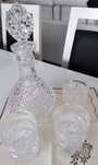 Garrafa com 6 copos de cristal