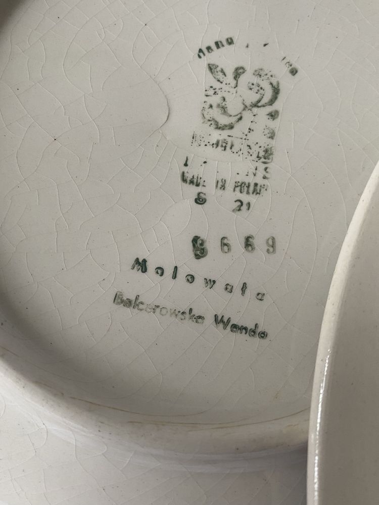 Ceramiczne stare talerze