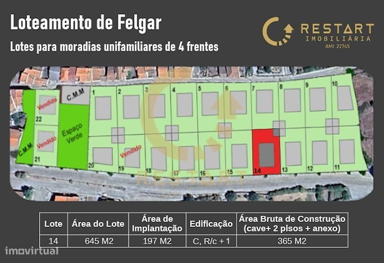 18 Lotes Para construção de moradias individuais e unifamilares com ca