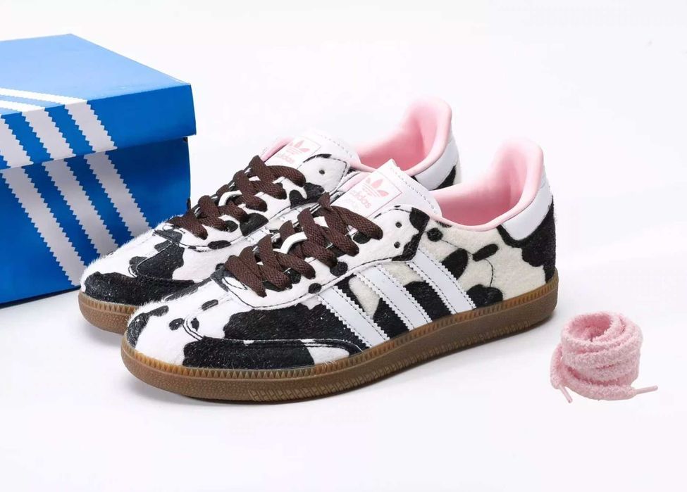 Adidas Samba Cow Print w krowie łaty damskie męskie 100% Oryginalne
