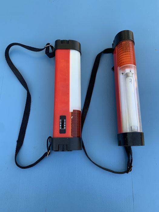 2 lanternas sinalizadoras a pilhas