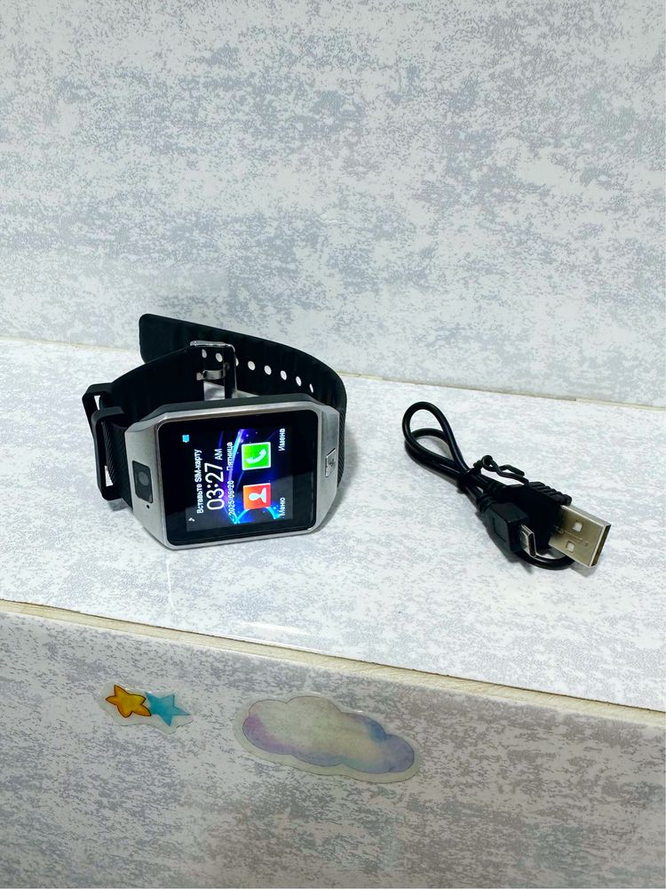 Розумний годинник Smart DZ09 UWatch (дитячий, чоловічий); смарт часы
