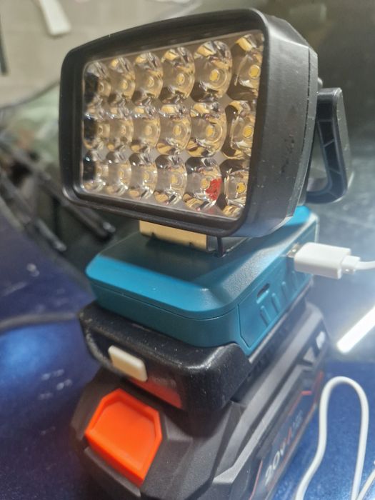 Ліхтар, поаербанк, адаптер Макіта акб USB, type C