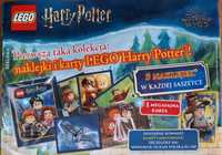 20 saszetek 80 naklejek /20 kart złotych Lego Harry Potter