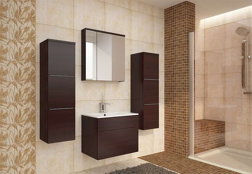 Meble Łazienkowe Porto Biały Połysk Komplet - 1200 zł