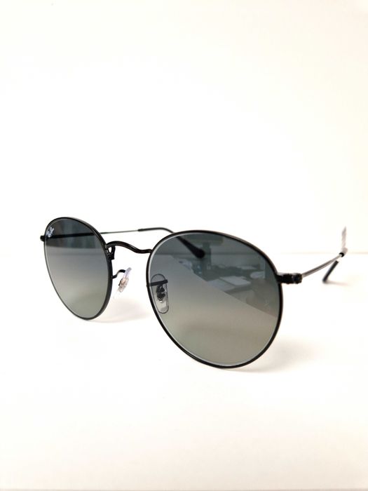 Okulary przeciwsłoneczne Ray-Ban ROUND METAL czarne Męskie