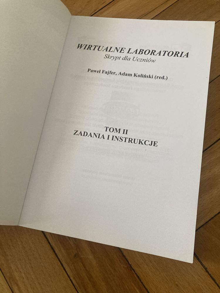 Wirtualne laboratoria tom II zadania i instrukcje
