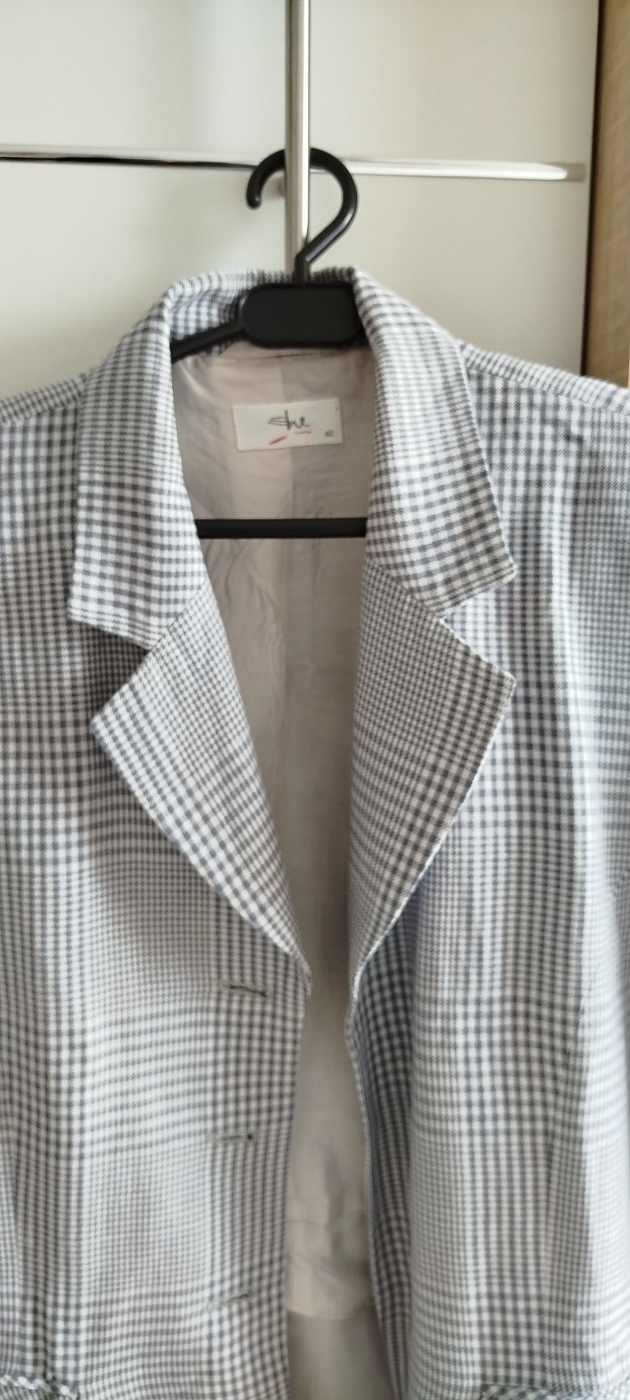 Marynarka r.M/L krata szara