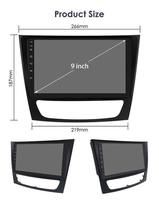 Radio Android 12 Mercedes w211 E300 CLK W209 CLS W219 wifi gps WYPRZ