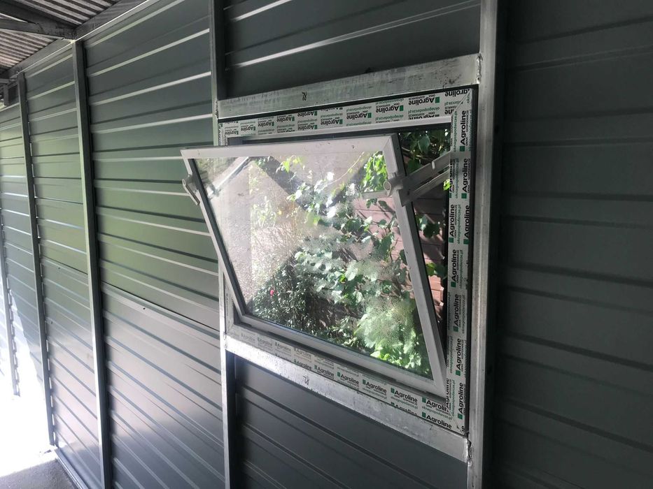 Garaż blaszany premium drewnopodobny 3x5 blachodachówka