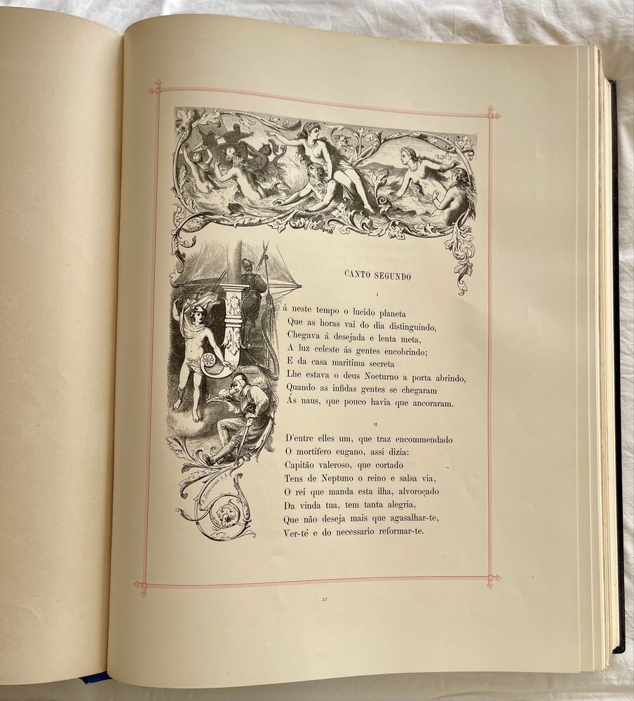 Livro - RARO : Edição de 1880 Os Lusíadas – Emílio Biel