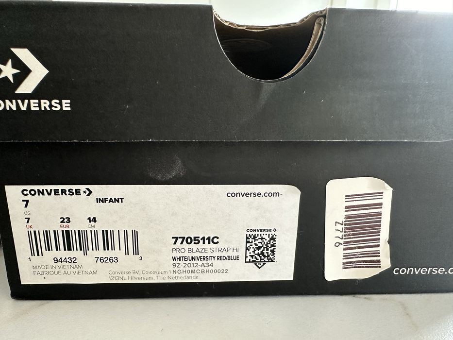 Buty dziecięce Converse klasyczne sportowe za kostkę