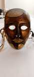 Máscaras de Decoração Preto e Dourado Mardi Gras