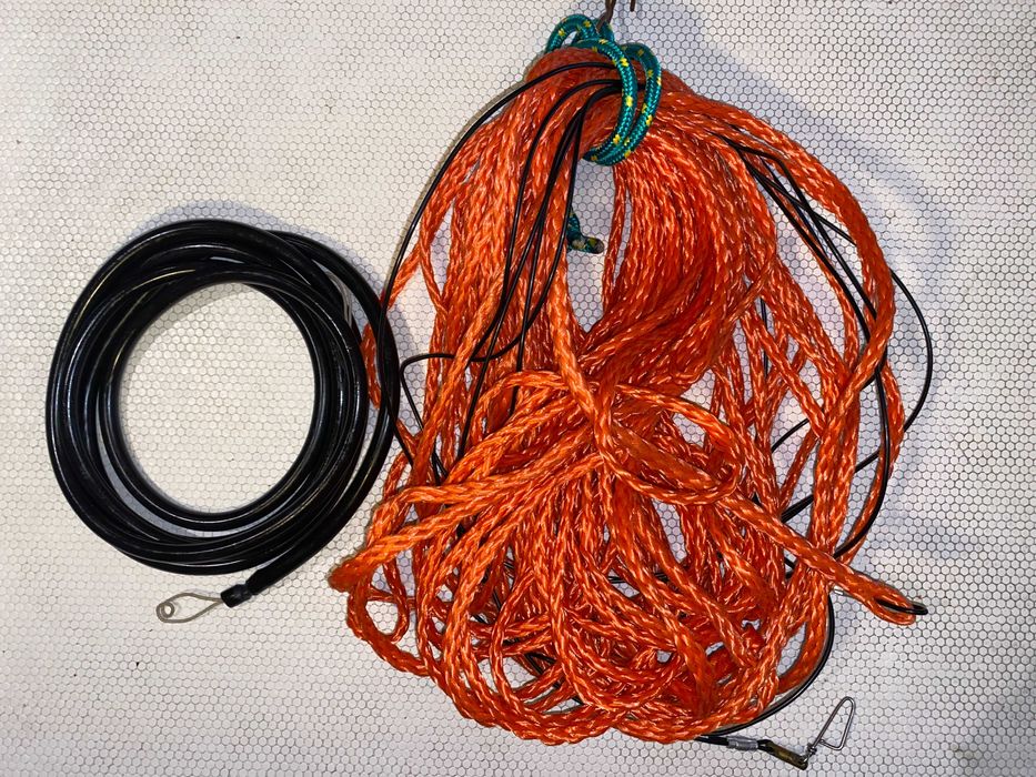 cabo flutuante bungee caça pesca submarina no azul