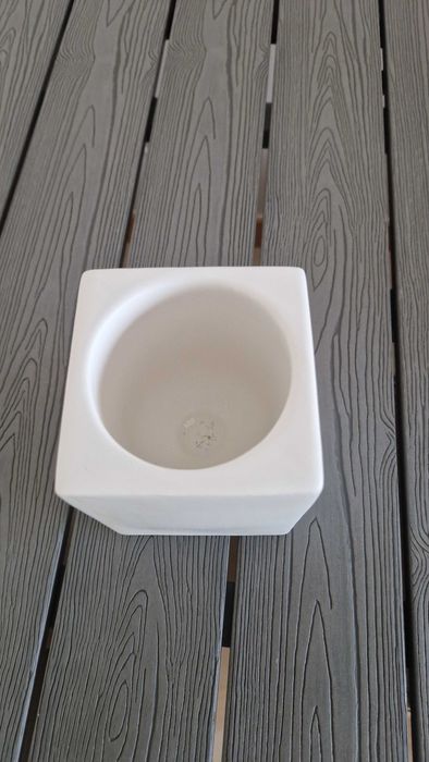 Conjunto piaçaba branco de cerâmica
