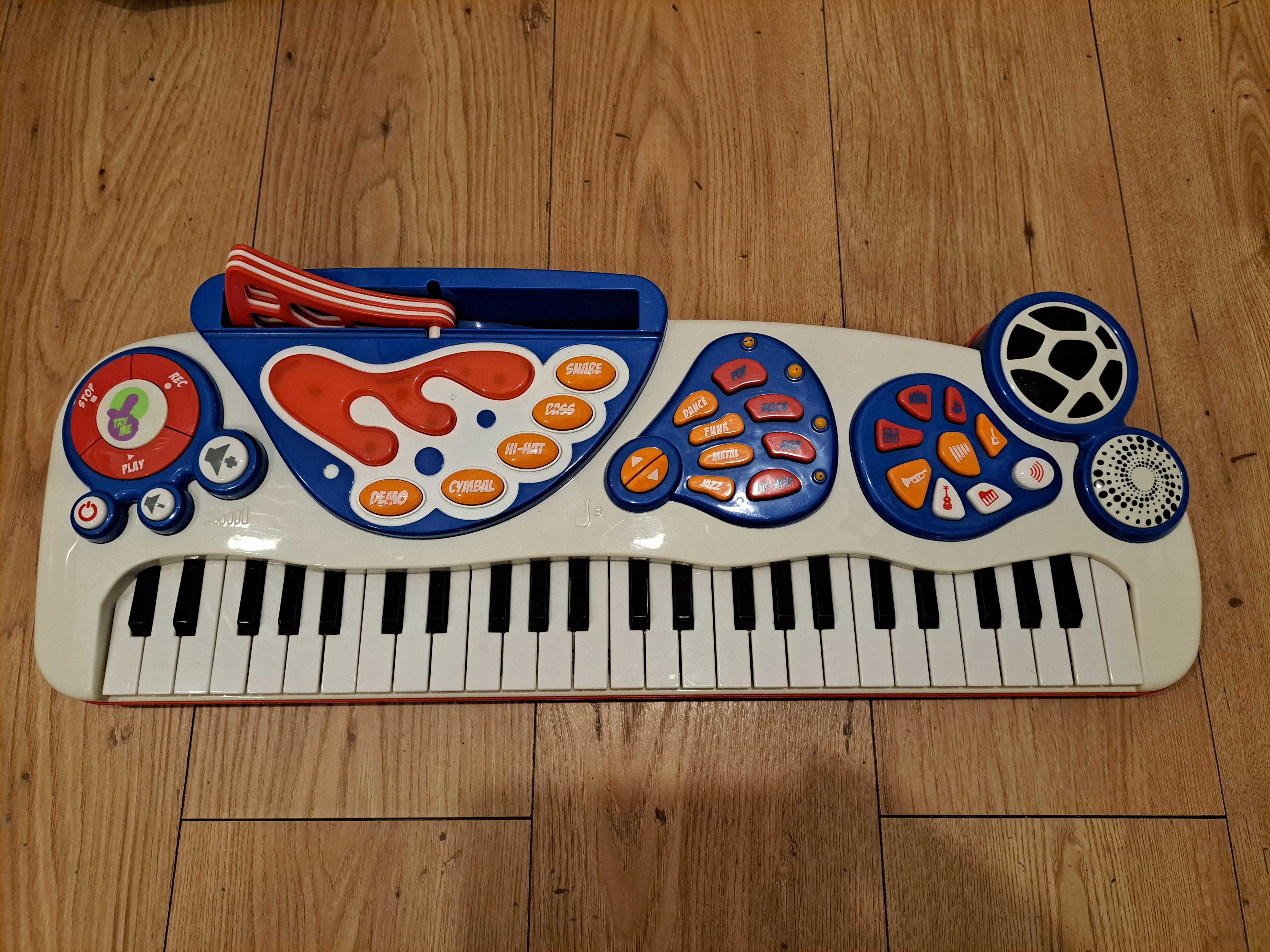 pianino keyboard dla dzieci Smyk, nagrywanie, wiele funkcji