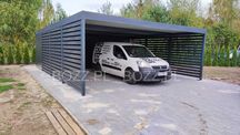 Carport - wiata garażowa z pomieszczeniem gospodarczym