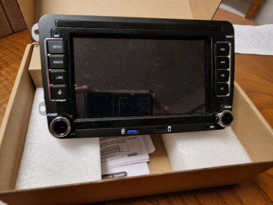 Rádio Carro Android  (VW/SEAT/SKODA) c/ Ecrã Touch (Rear View/SWC) - N