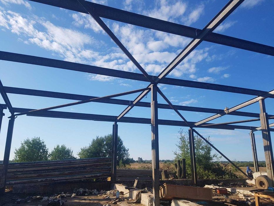 Склад ангар б/в  Сто демонтований каркас 24м на24м